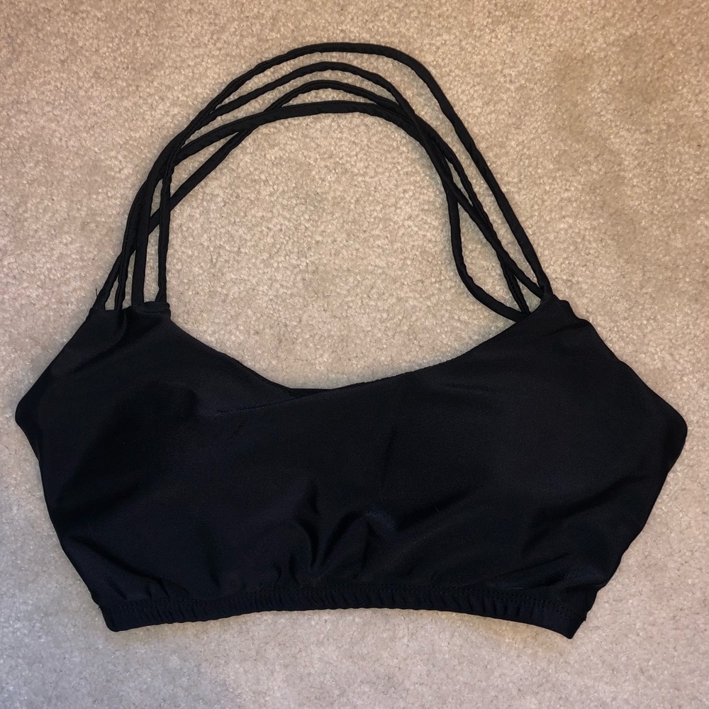 Urban Outfitters Black Halter Bikini Top Sz Small